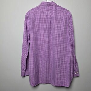 Polo Ralph Lauren Mens XL Easy Care Micro Check Button Down Shirt 17 34/35